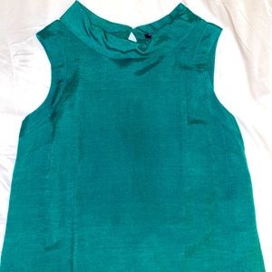 Teal blue sleeveless blouse, only worn once